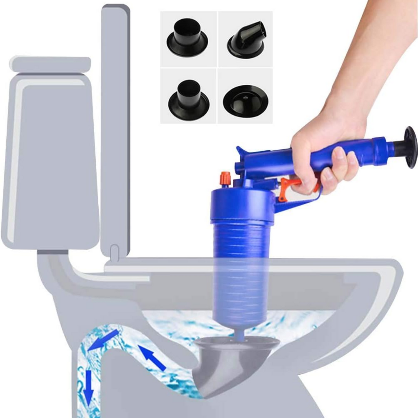 NUEVA PISTOLA DE ALTA PRESIÓN DESTAPA INODOROS