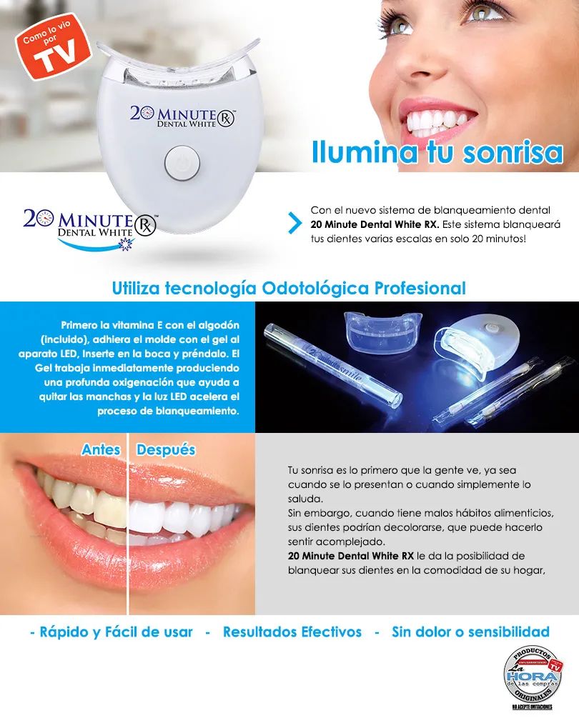 BLANQUEADOR DENTAL KIT WHITE